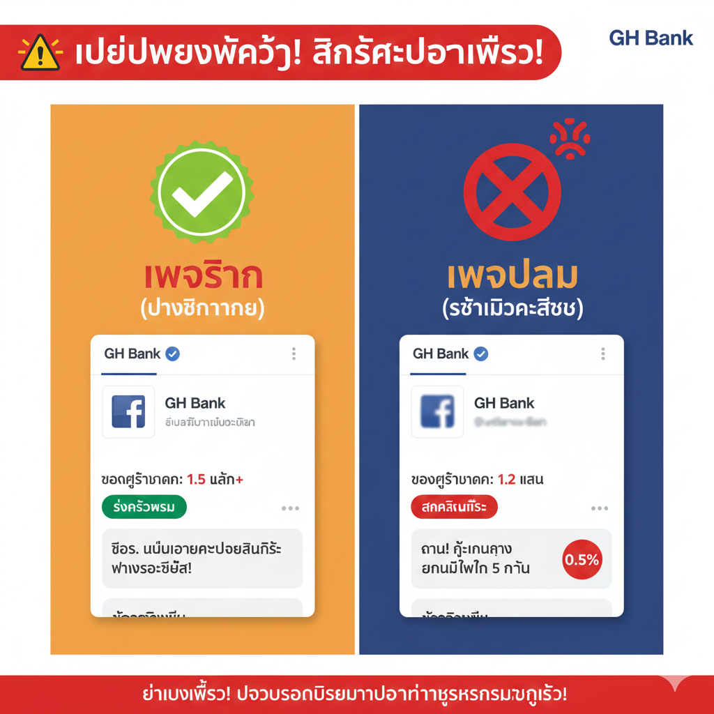 เตือนภัย! อย่าหลงเชื่อ TikTok หรือเพจปลอม แอบอ้างธนาคารอาคารสงเคราะห์ (ธอส.)